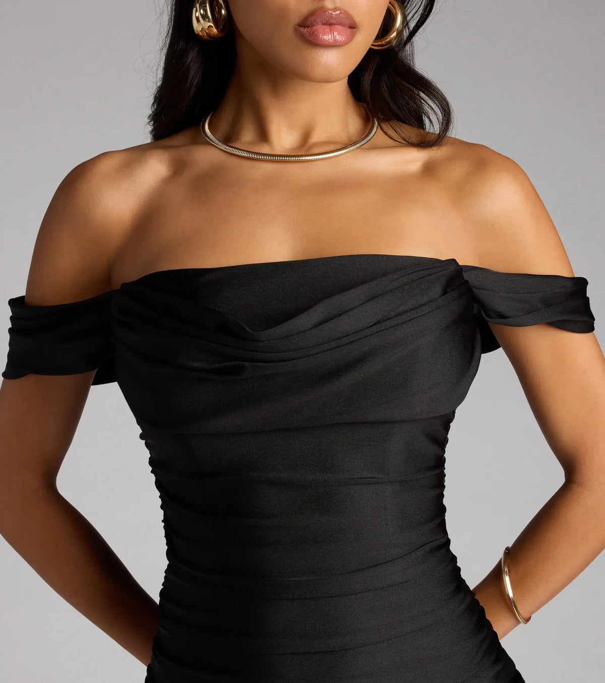 Miranda Off-The-Shoulder Mini Dress
