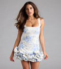 Fae Floral Ruffled Mini Dress