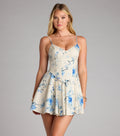 Sweet Like That Floral Corset Mini Dress
