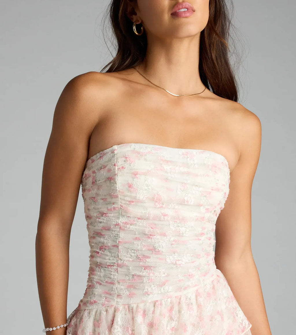 Sweet Like That Floral Lace Mini Dress