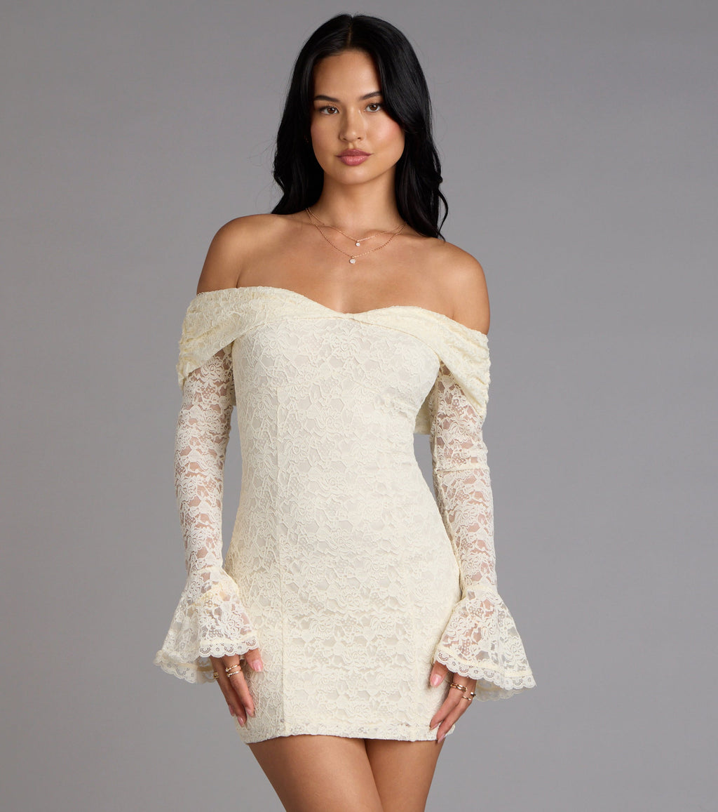 Forever Romantic Lace Mini Dress