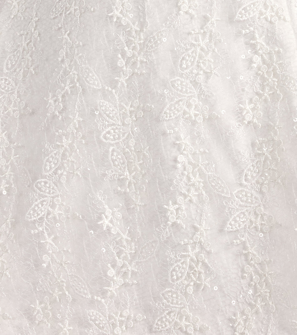 Forget Me Not Lace-Up Sequin Lace Mini Dress