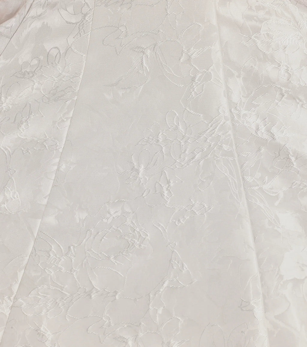 Capture Hearts V-Neck Embroidered Skater Dress