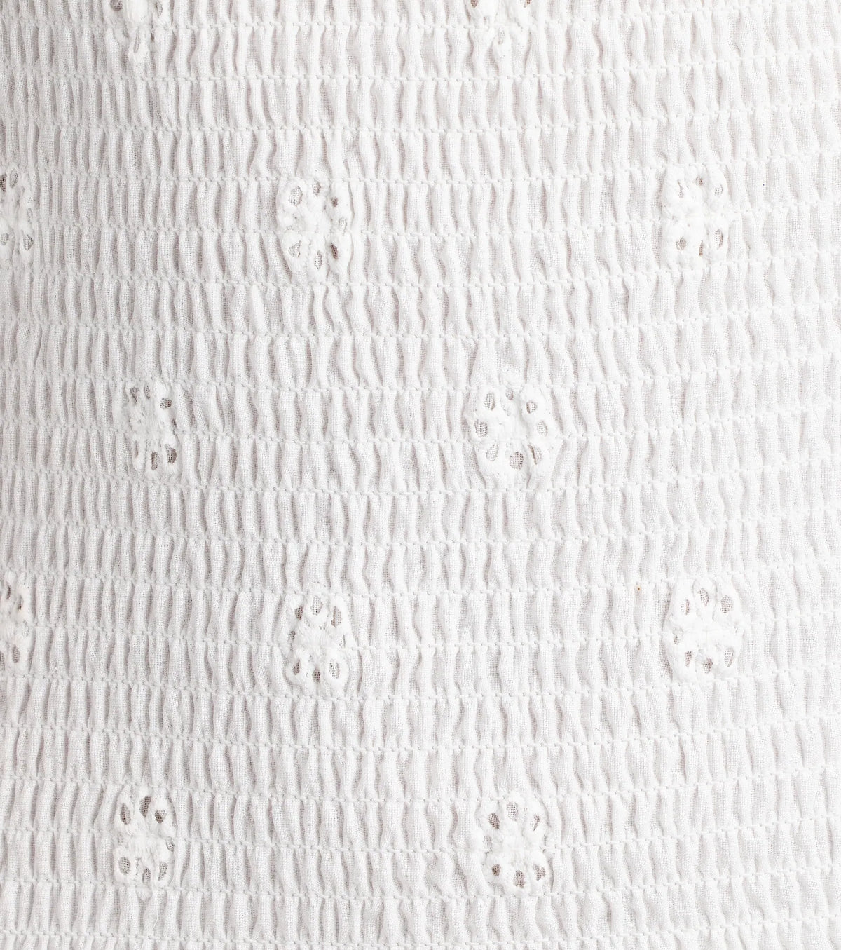 Always Sunny Strapless Ruffle Eyelet Mini Dress