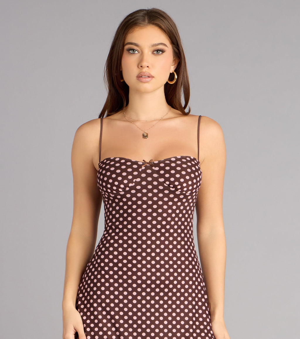 Dot to Trot Polka Dot Mini Dress