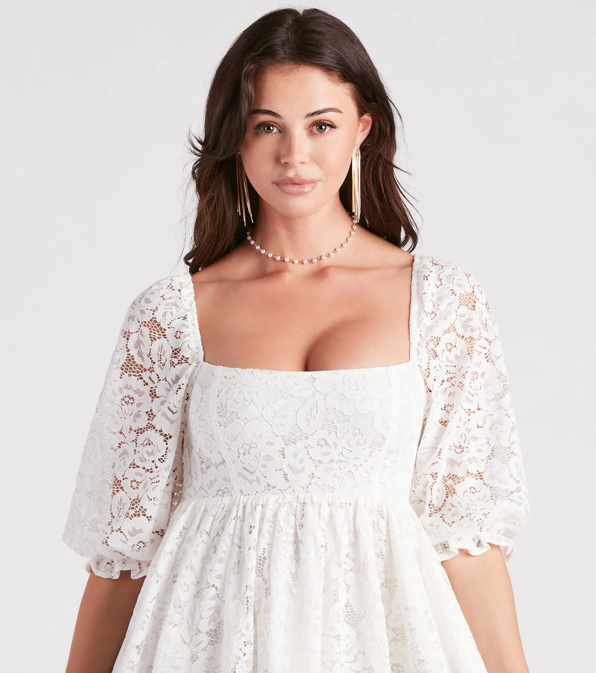 Language Of Romance Lace Babydoll Dress