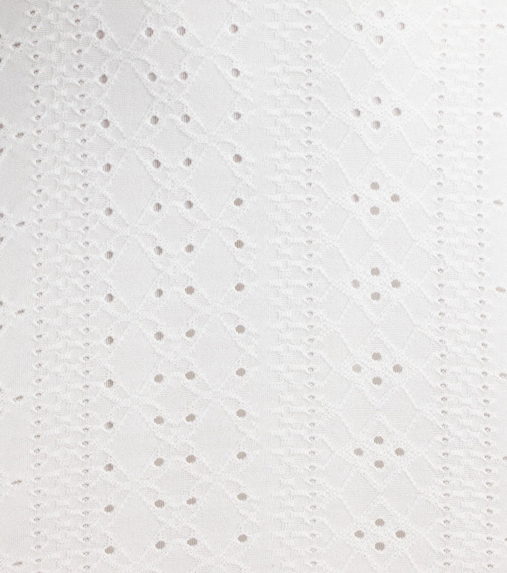 Pretty Vibes Eyelet Knit Layered Skater Dress