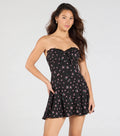 Exquisite Charm A-Line Floral Mini Dress