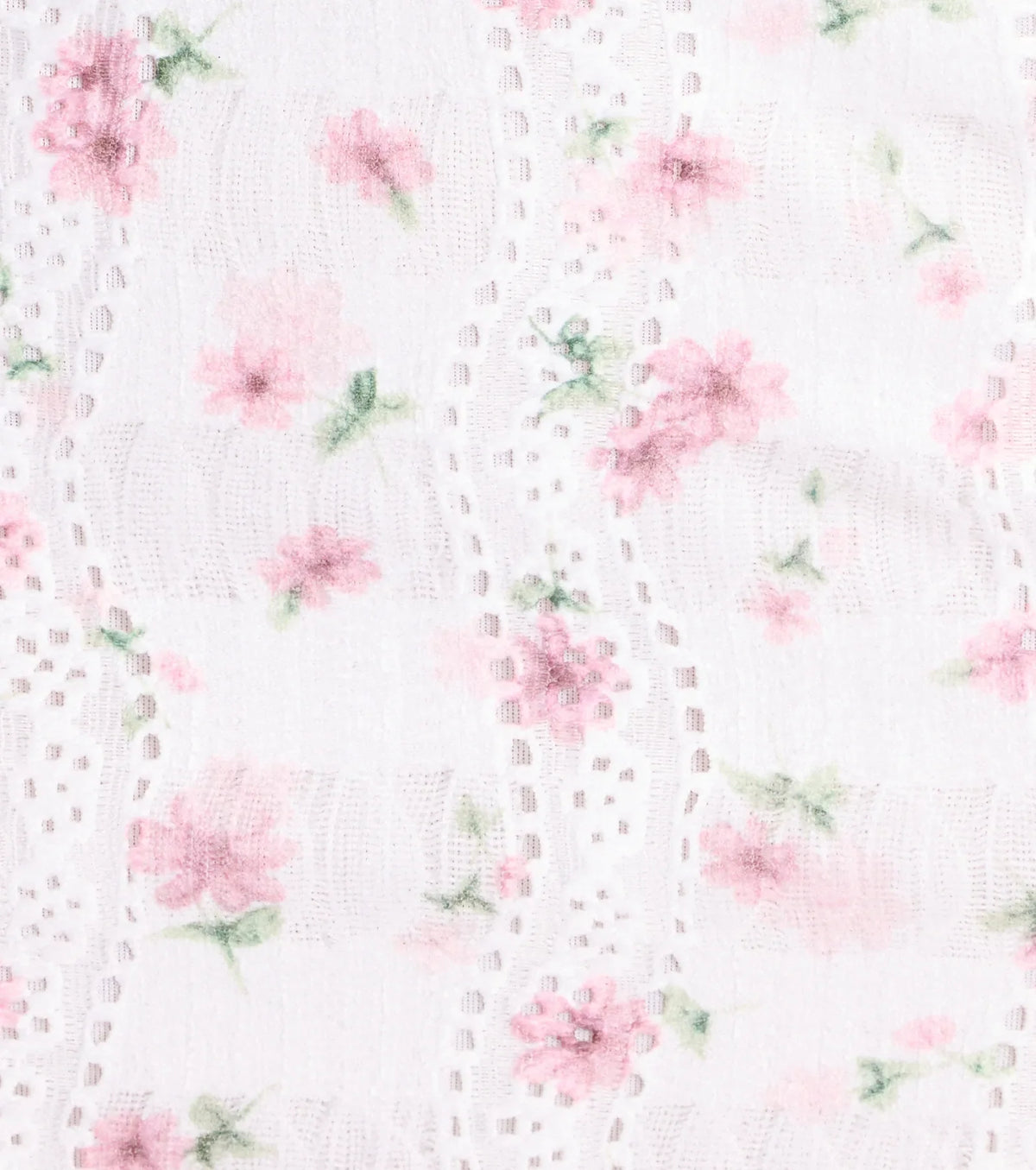 Fall In Love Floral Eyelet A-Line Mini Dress