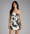 Destination Summer Tropical Linen Mini Dress