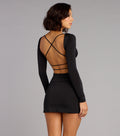 Own the Night Strappy Back Mini Dress
