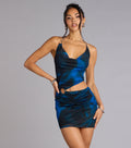 Night Wave Cutout Mini Dress