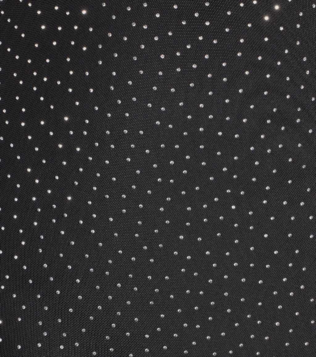 Sparkle Time Rhinestone Mesh Bodycon Mini Dress