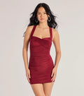 Cross Your Mind X-Back Short Dress