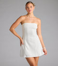 Forever Chic Drop Waist A-line Mini Dress