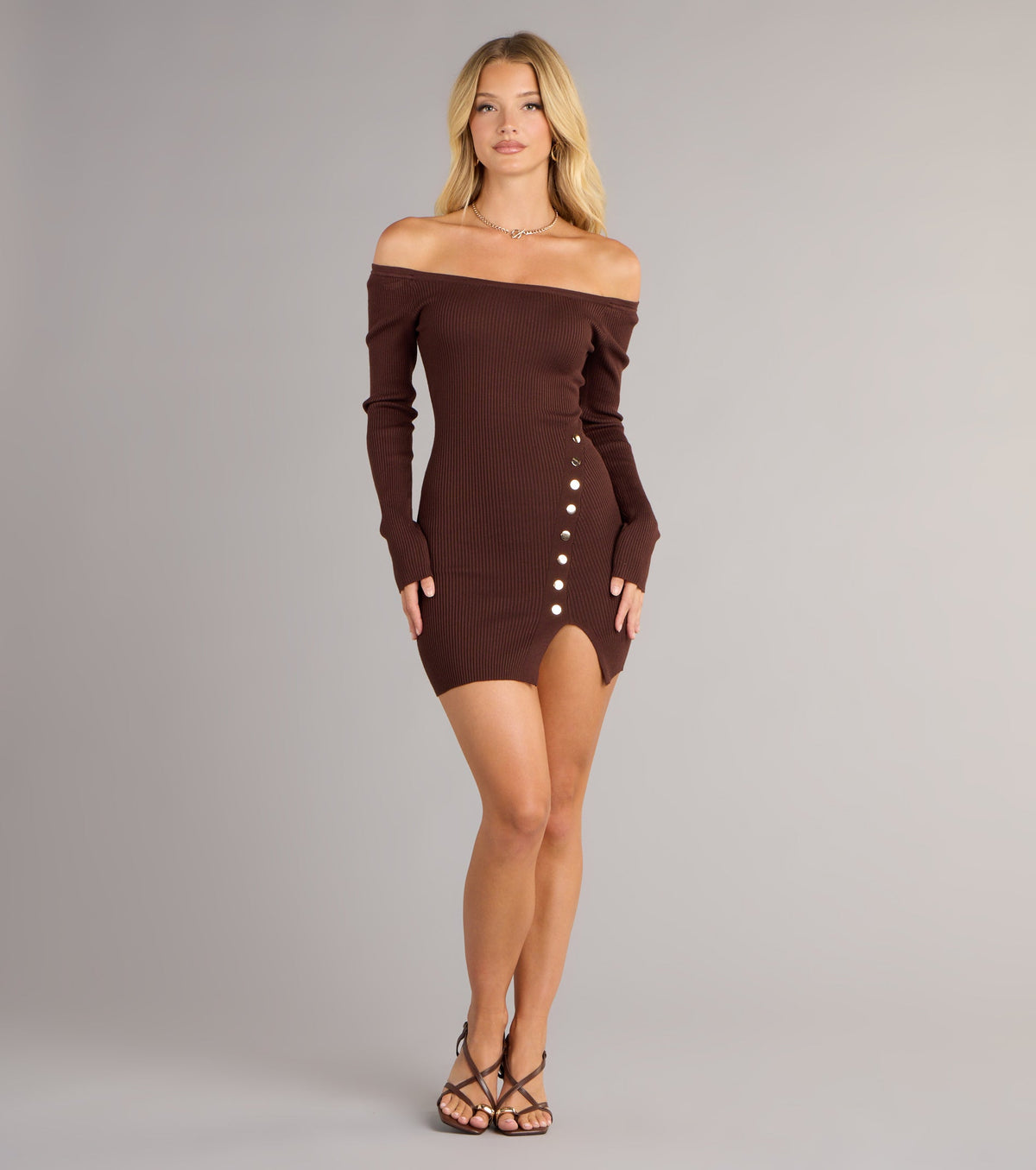 Casually Flirty Off-The-Shoulder Mini Dress