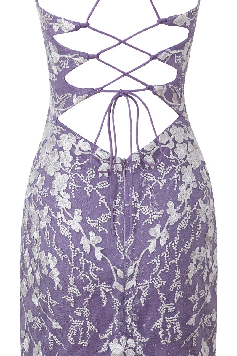 Sheath Short Spaghetti Straps Lace Homecoming Dress
