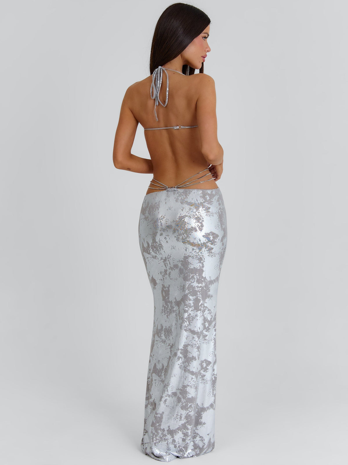 Allira Maxi Dress Silver