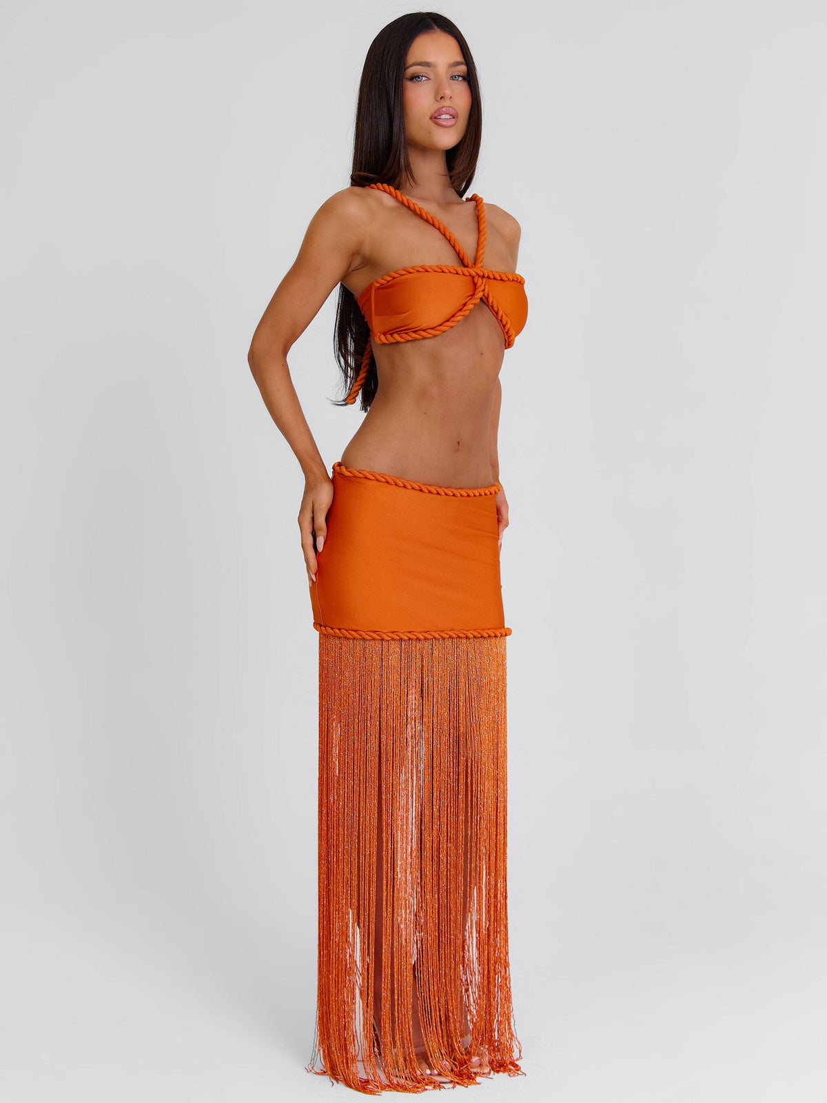 Angeline Crop Top Orange