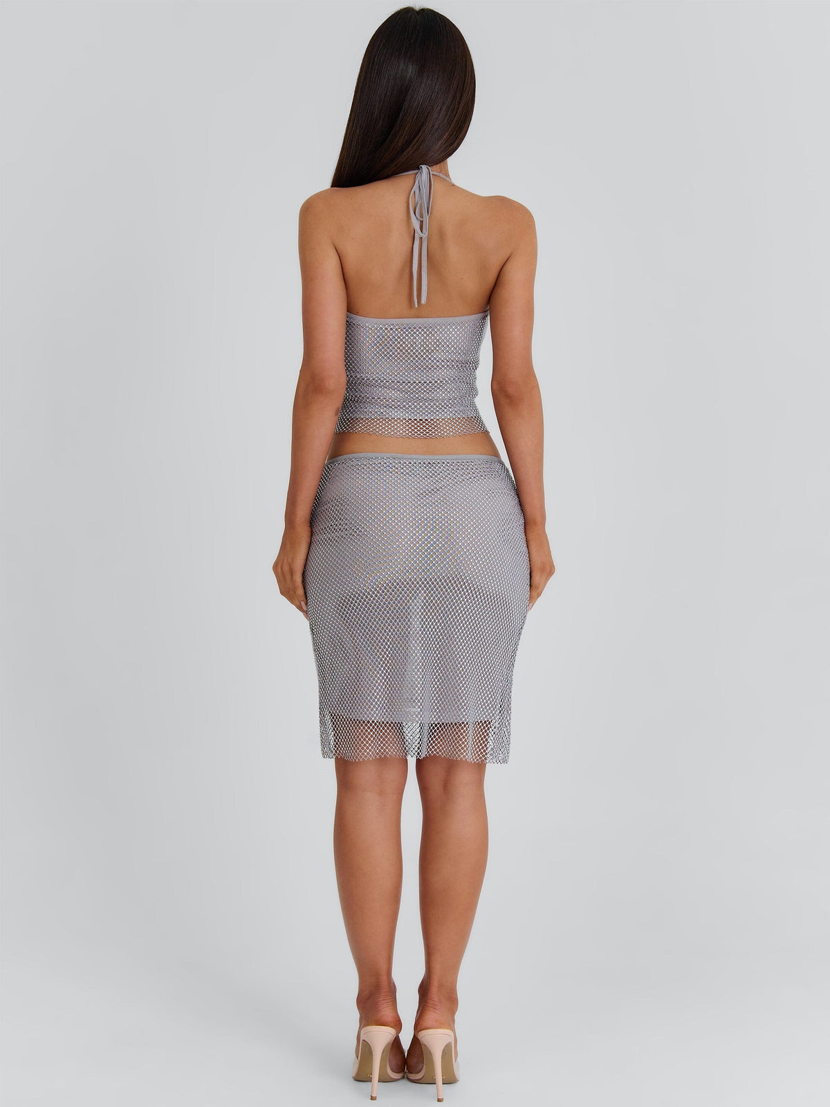 Annarella Crop Top Silver