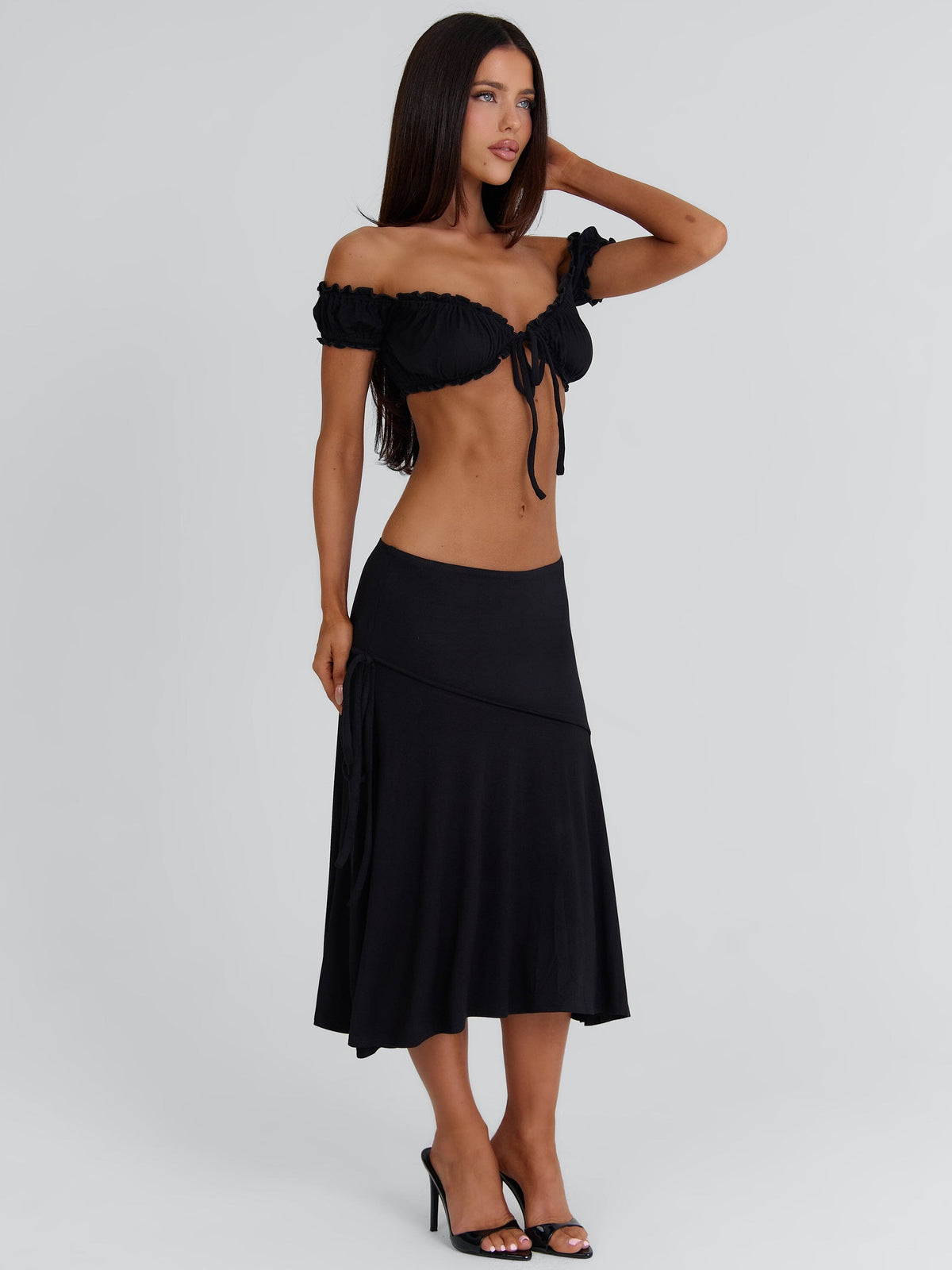Arrielle Midi Skirt Black