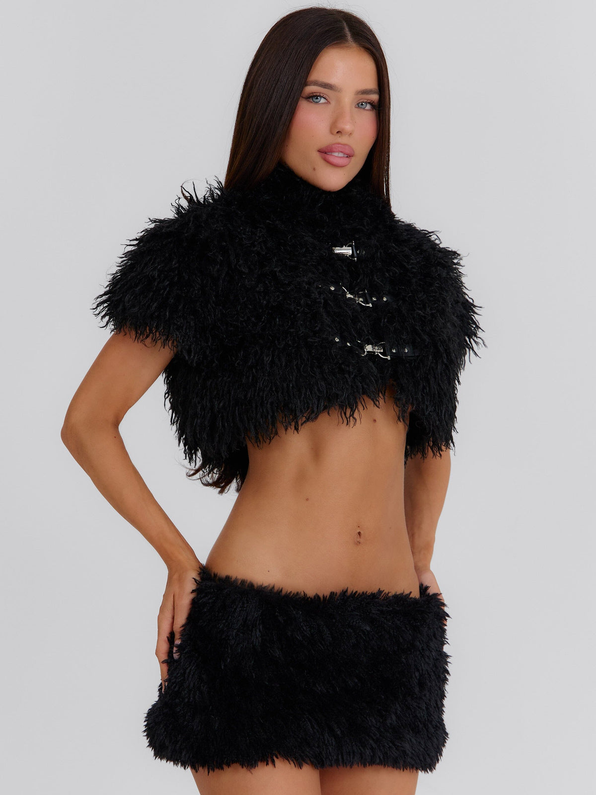 Quincey Cropped Jacket Black