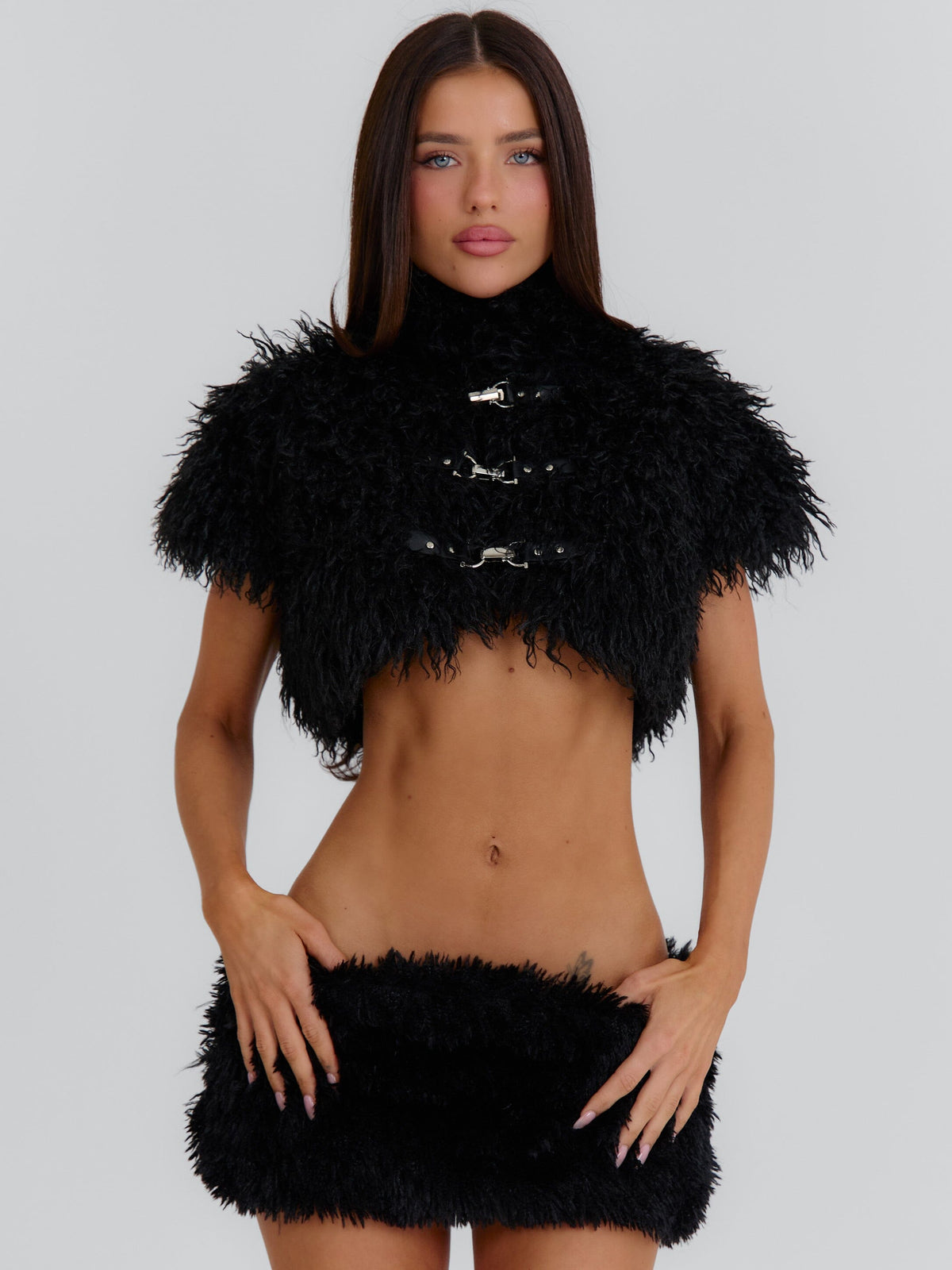 Quincey Cropped Jacket Black