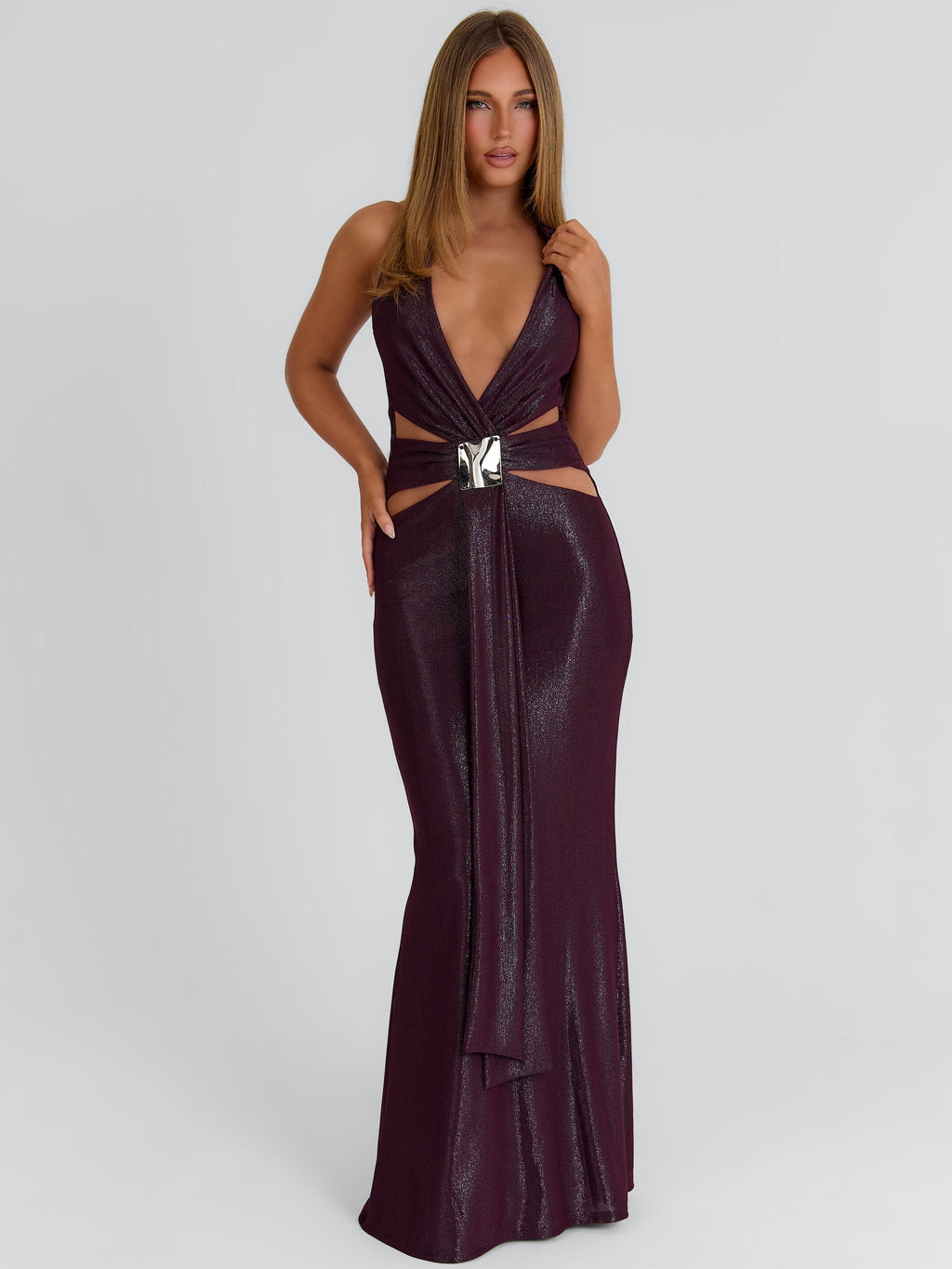 Britt Maxi Dress Plum