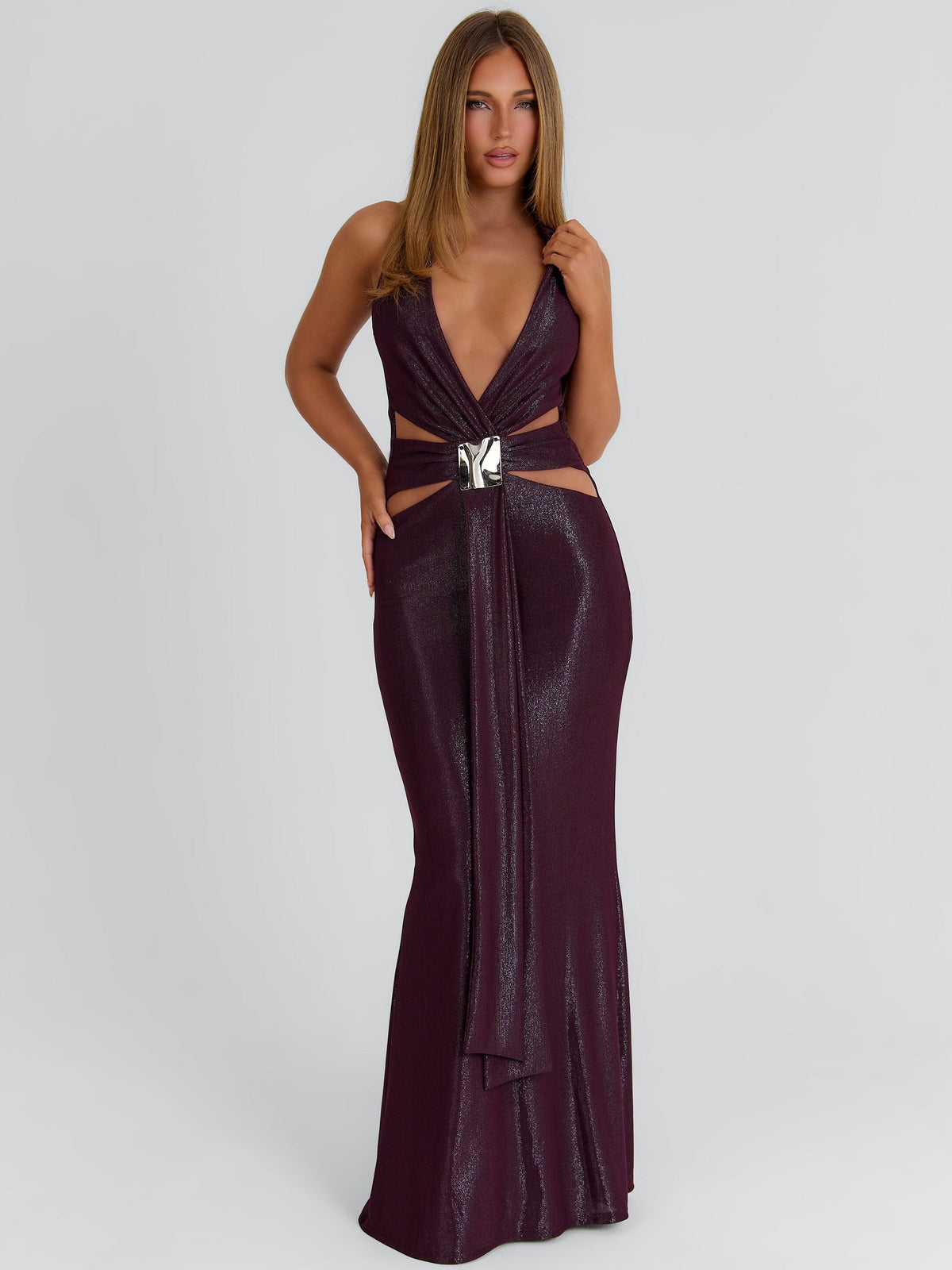 Britt Maxi Dress Plum