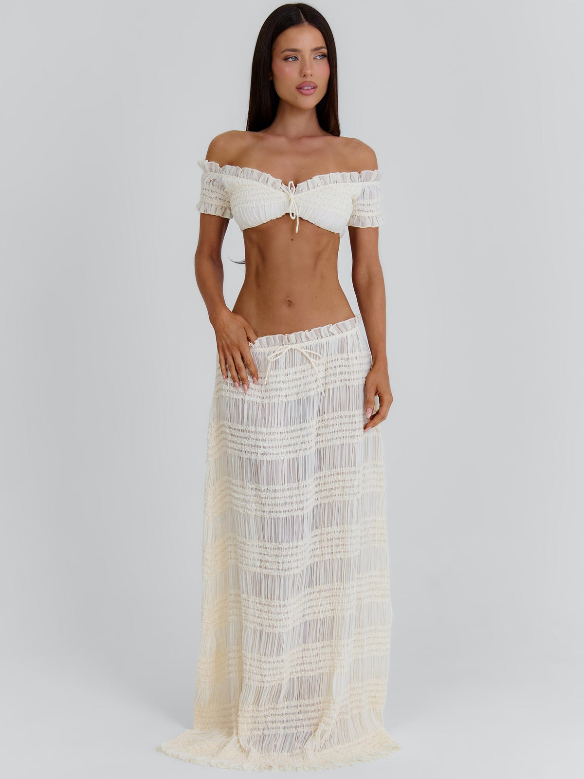 Cassidee Crop Top Cream