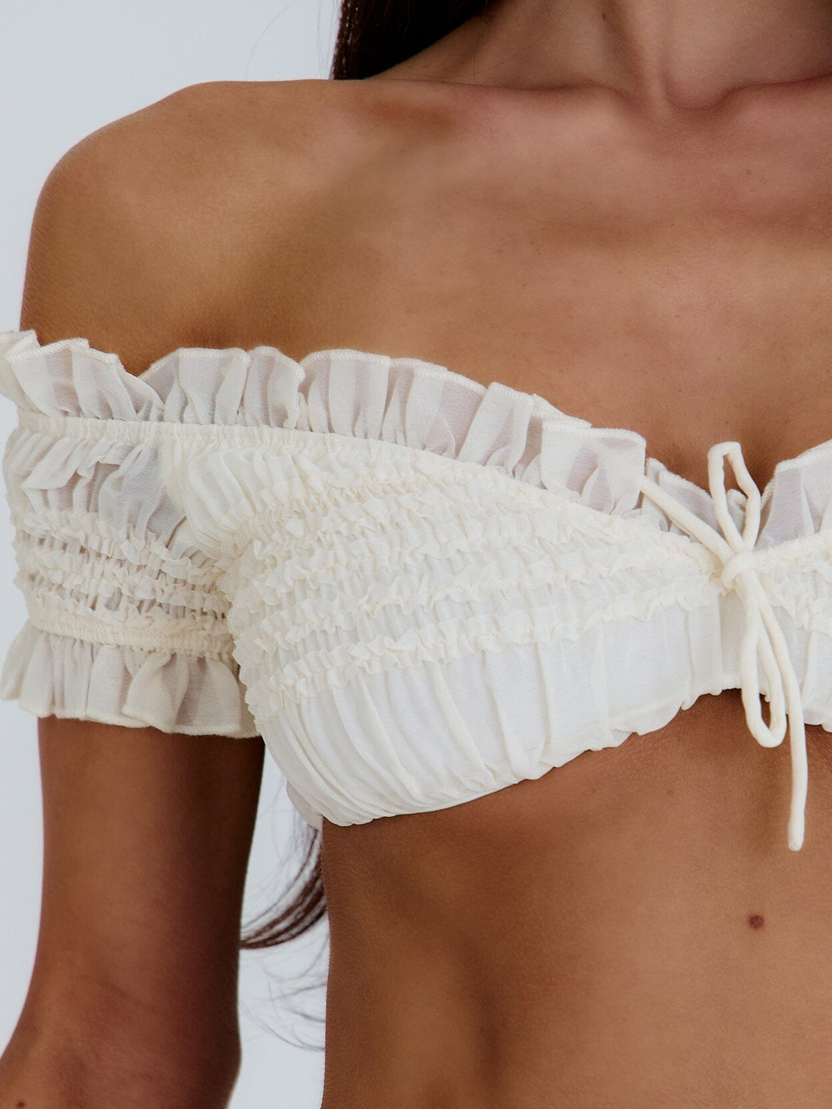 Cassidee Crop Top Cream