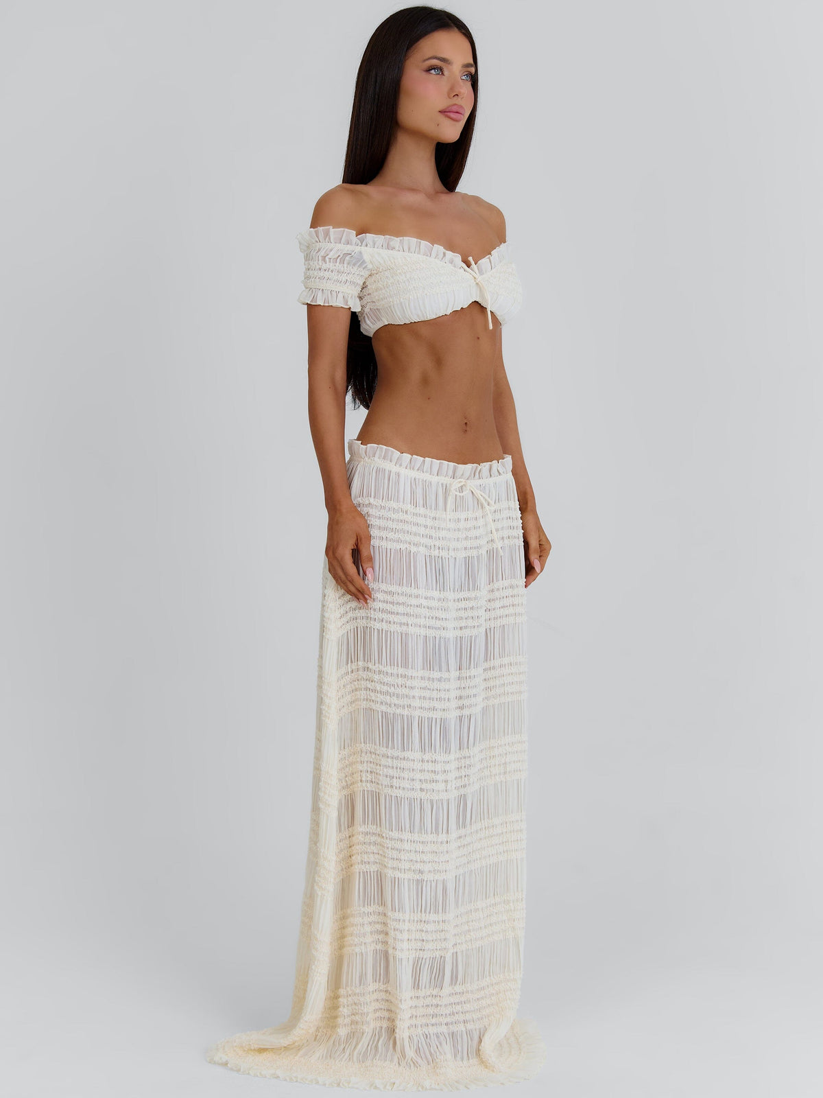 Cassidee Crop Top Cream