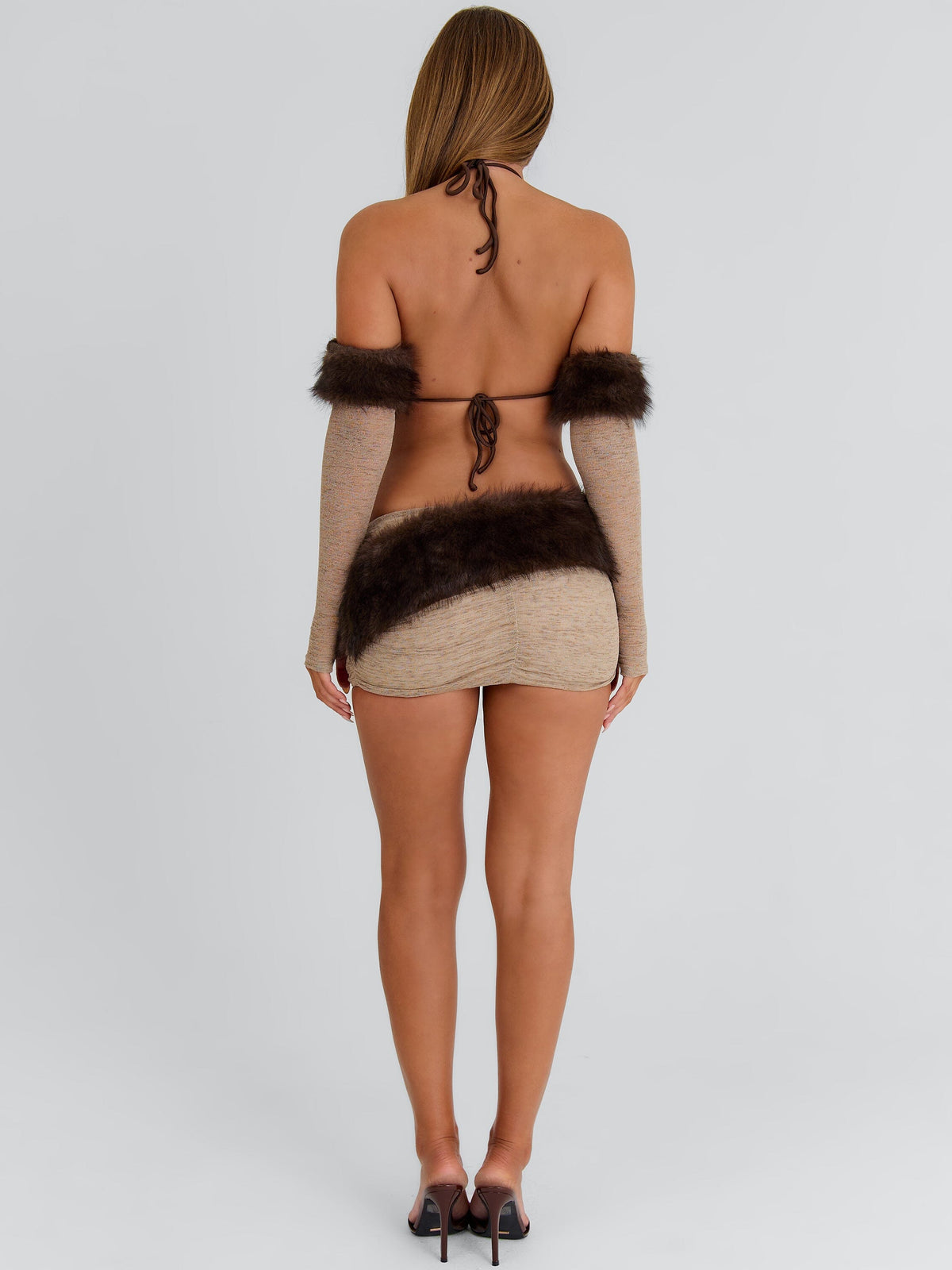 Cavewoman Top Set Brown