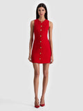 Cade Mini Dress - Chili Pepper