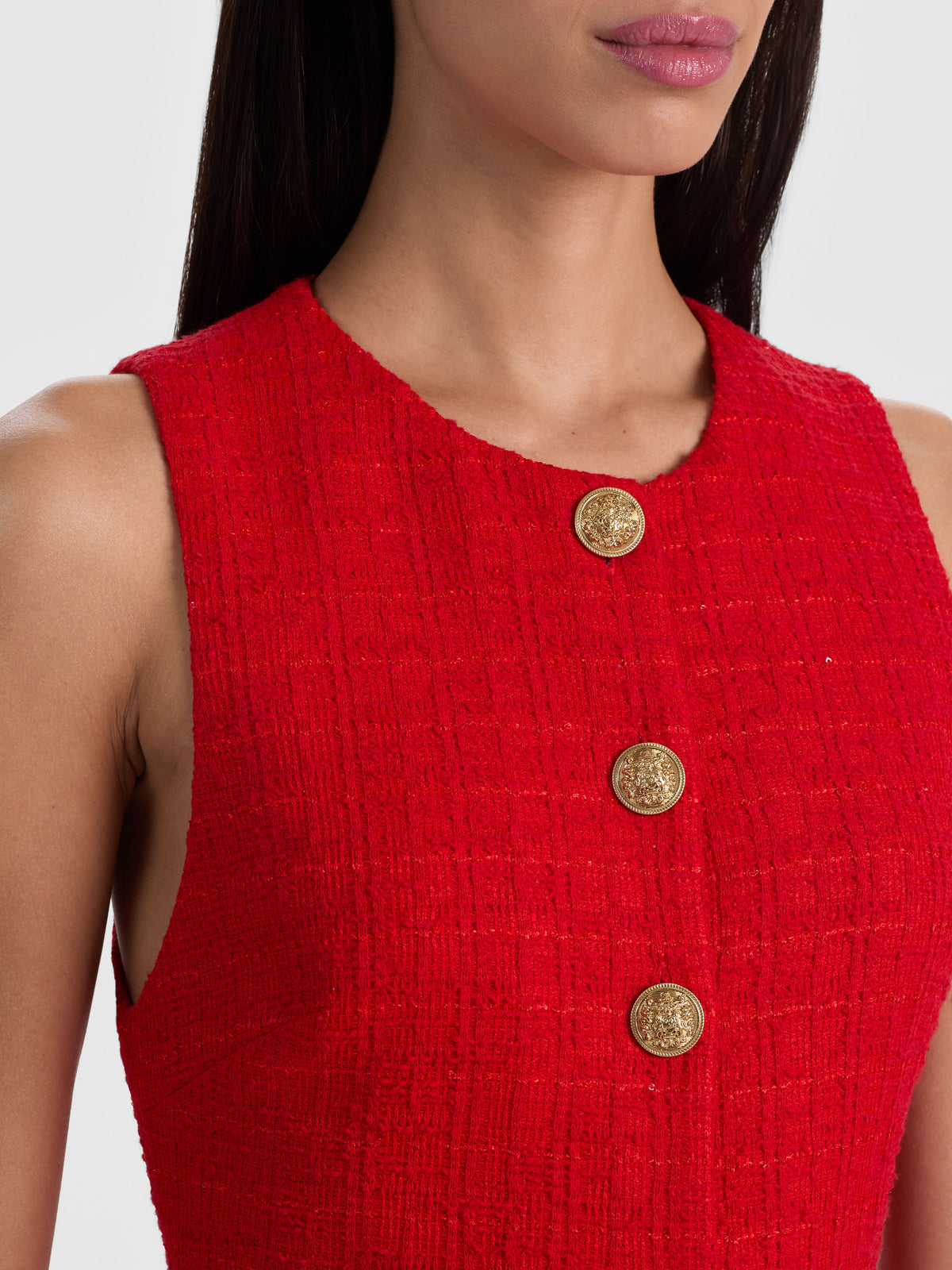 Cade Mini Dress - Chili Pepper