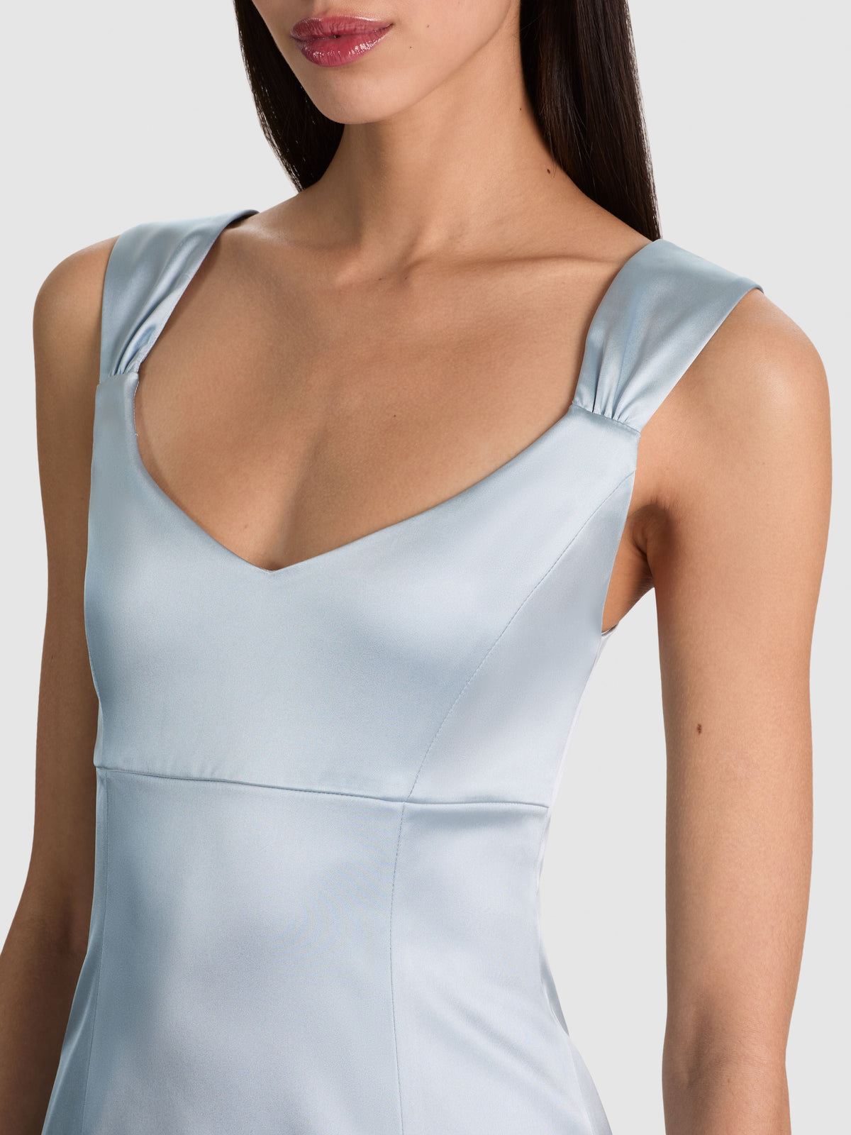 Renee Fitted Mini Dress - Blue Breeze