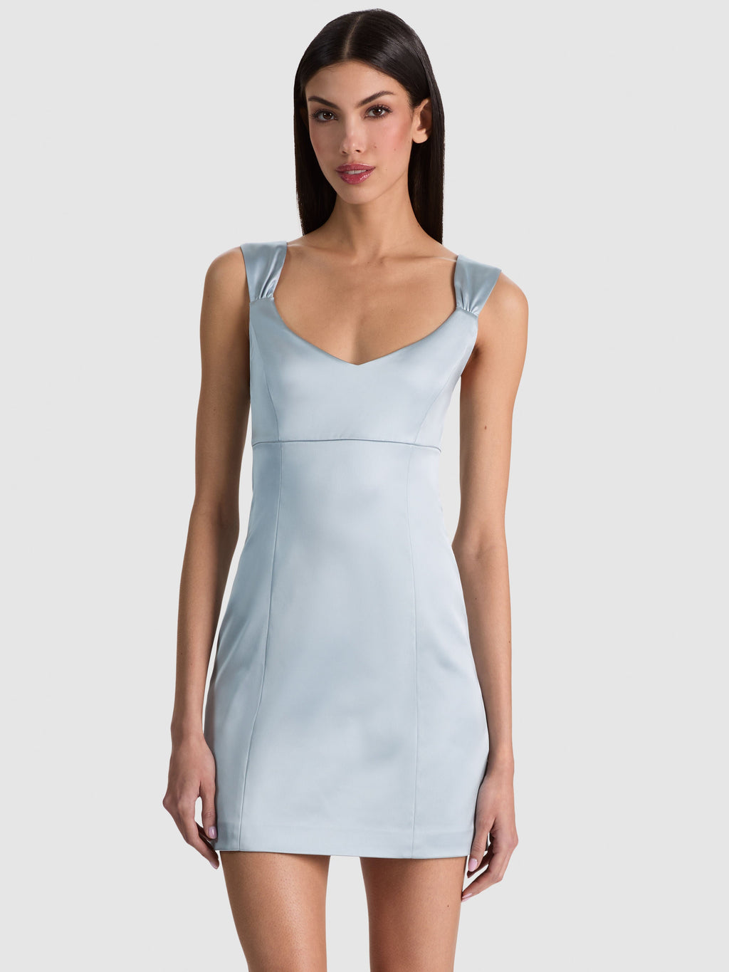 Renee Fitted Mini Dress - Blue Breeze