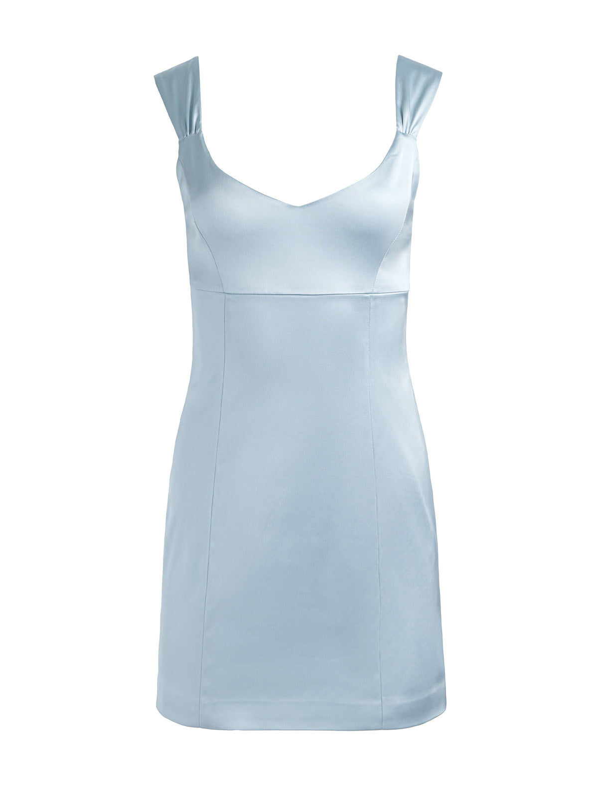 Renee Fitted Mini Dress - Blue Breeze