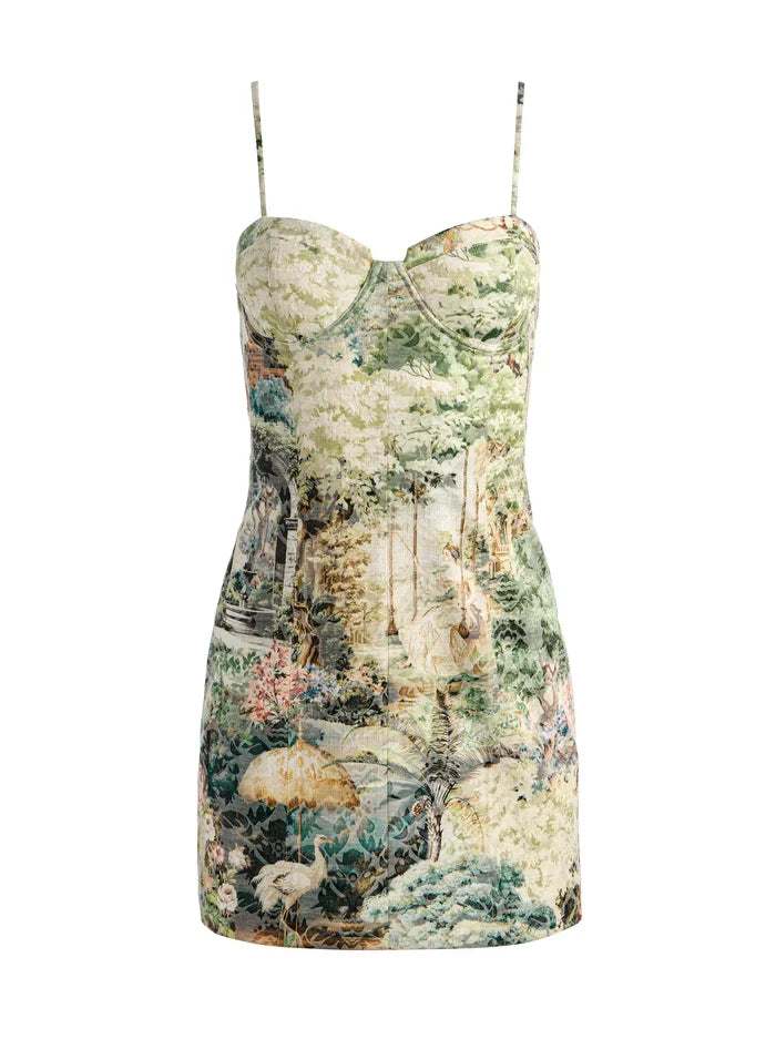 Nila Corset Mini Dress - Terrain Lg