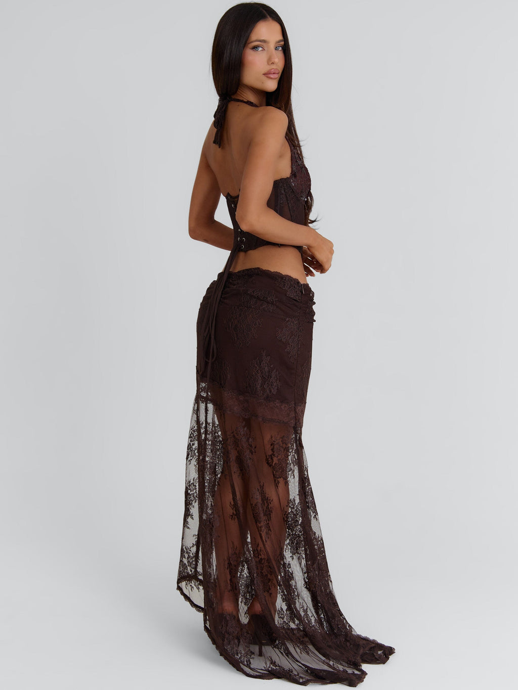 Debbie Maxi Skirt Chocolate