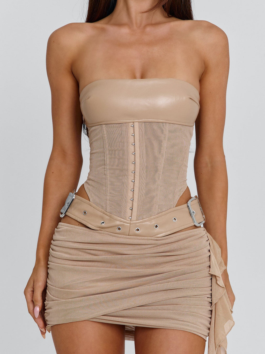 Desiree Mini Dress Tan