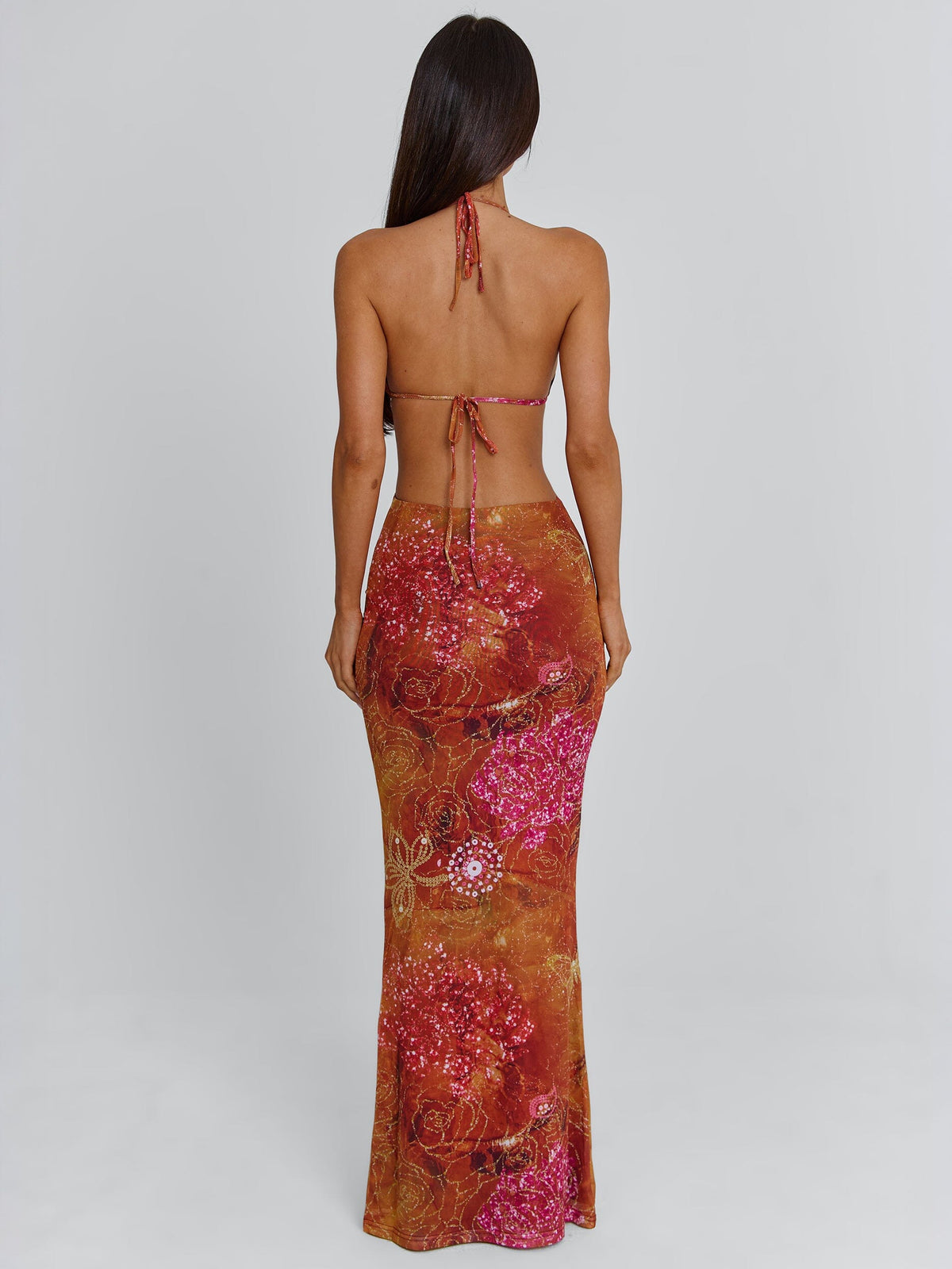 Esmeralda Maxi Dress Golden Crystal