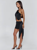 Frostline Mini Dress Black