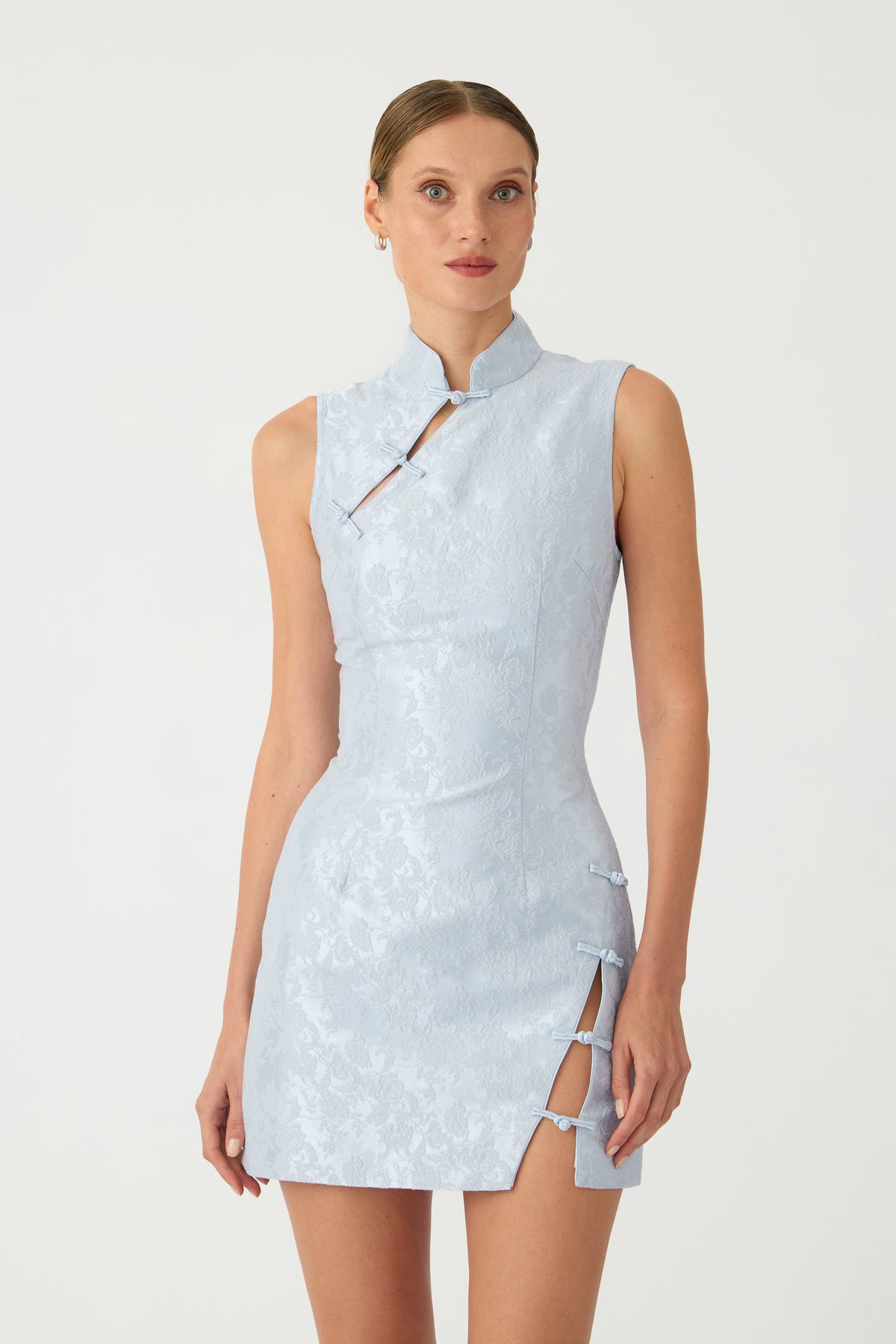 Ines Brocade Mini Dress