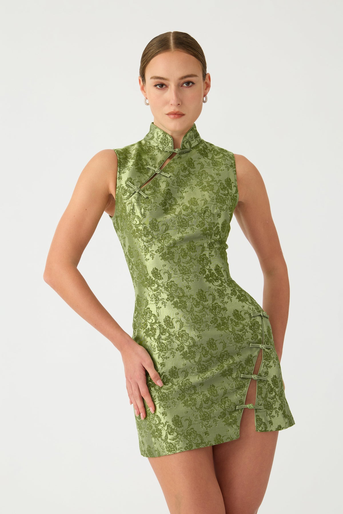 Ines Brocade Mini Dress