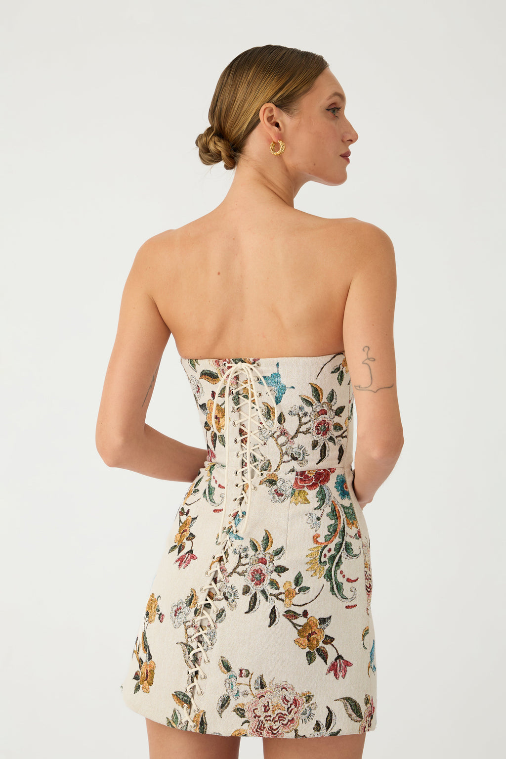 Maria Brocade Mini Dress