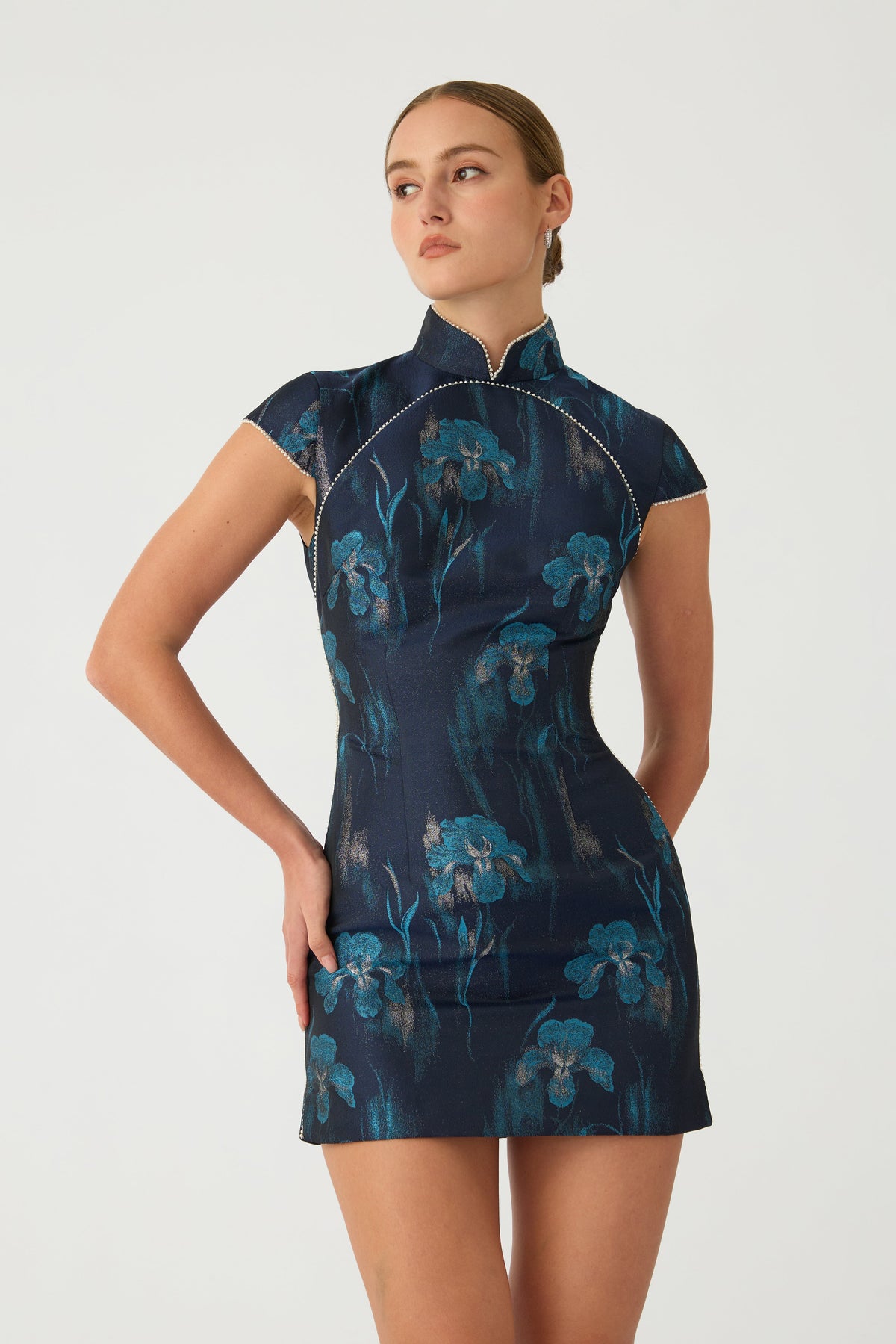 Cara Jacquard Mini Dress