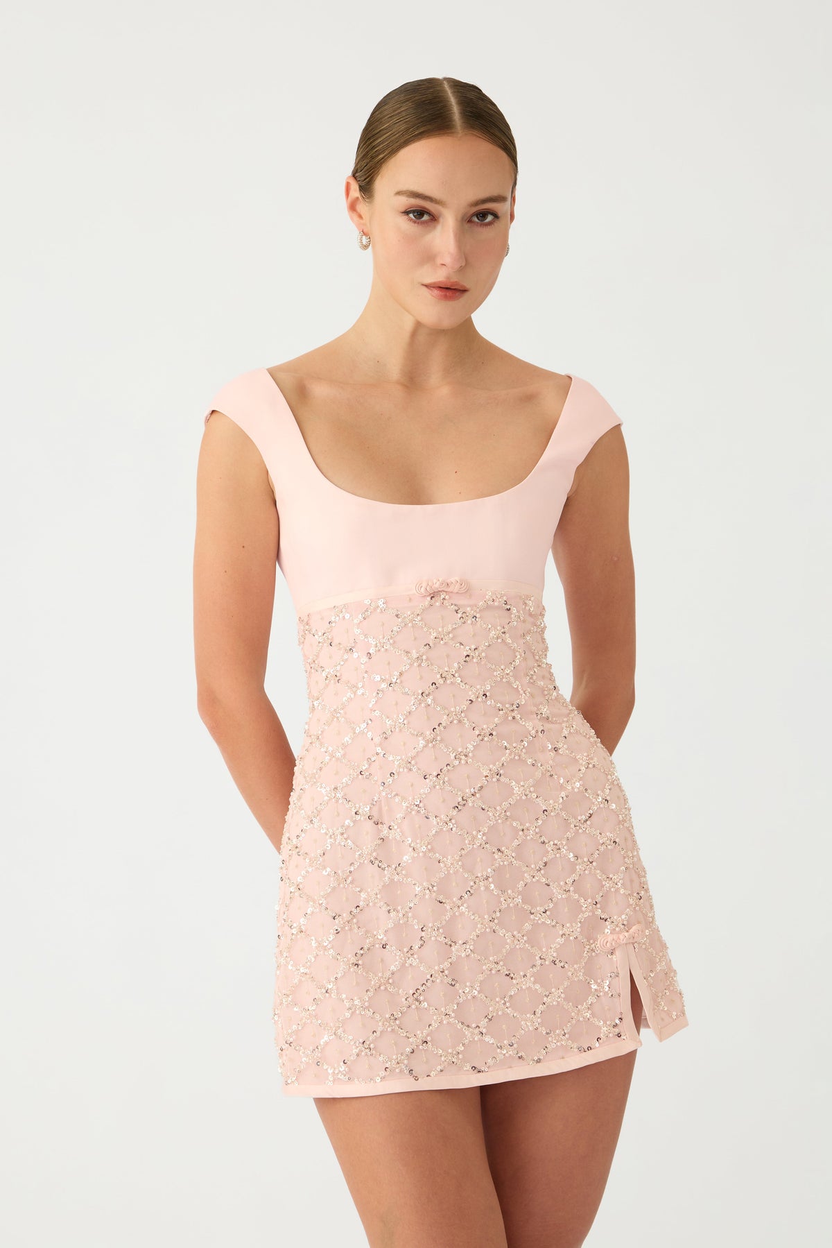 Daya Beaded Mini Dress