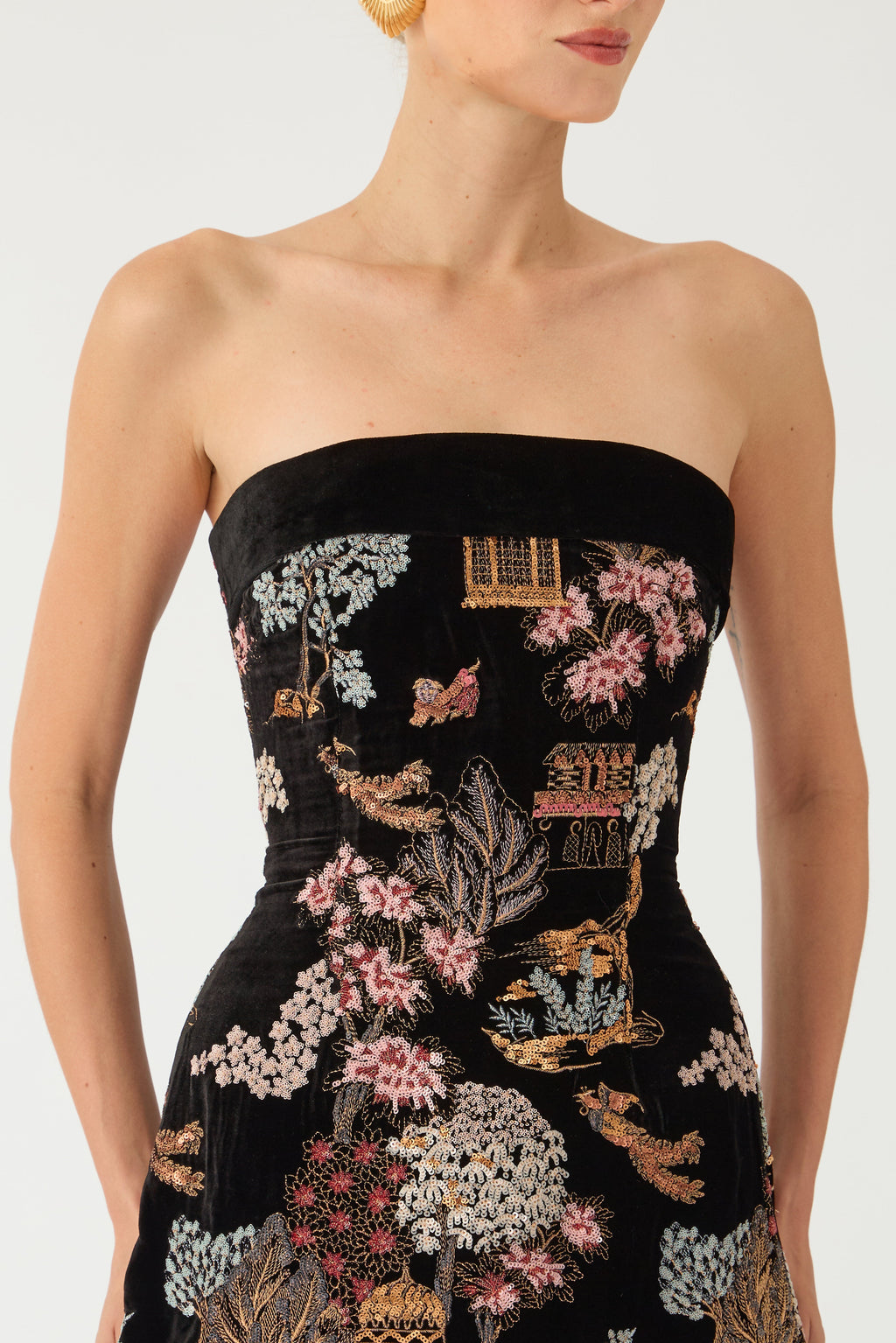 Jodie Embroidered Mini Dress