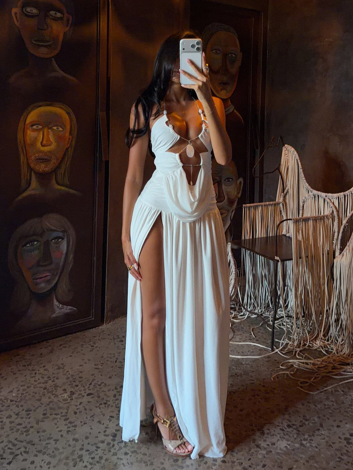 Nelly Maxi Dress White